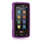 Soft Rubber Silicone Skin Cover Case for LG Versa VX 9600 - Purple