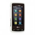 Soft Rubber Silicone Skin Cover Case for LG Versa VX 9600 - White