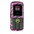 Hard Plastic Design Cover Case for Samsung Gravity T459 - Plum Zebra