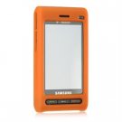 Soft Rubber Silicone Skin Cover Case for Samsung Memoir T929 - Orange