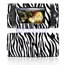 Hard Plastic Design Shield Protector Cover Case for Sidekick 2008 - Black / White Zebra
