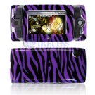 Hard Plastic Design Shield Protector Cover Case for Sidekick 2008 - Purple / Black Zebra