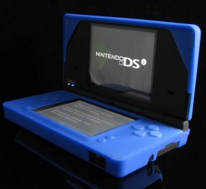 BLUE Accessory Soft Rubber Skin Case Cover for Nintendo DSI NDSI Videogame Console