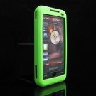 Soft Silicone Skin Cover for Samsung Omnia i900 / i910 - Lime Green