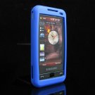 Soft Silicone Skin Cover for Samsung Omnia i900 / i910 - Blue