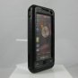 Hard Plastic Leatherette Cover Case for Samsung Omnia - Black