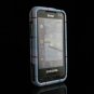 Hard Plastic Design Cover Case for Samsung Eternity A867 - Blue Plaid
