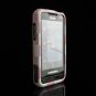 Hard Plastic Design Cover Case for Samsung Eternity A867 - Pink / White Check
