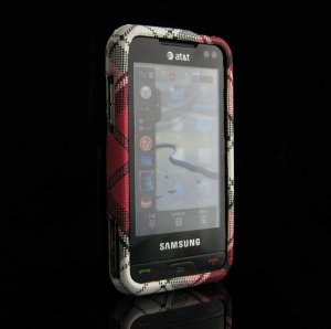Hard Plastic Design Cover Case for Samsung Eternity A867 - Red Plaid
