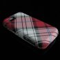 Hard Plastic Design Cover Case for Samsung Eternity A867 - Red Plaid