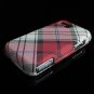 Hard Plastic Design Cover Case for Samsung Eternity A867 - Red Plaid