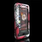 Hard Plastic Design Cover Case for Samsung Omnia i900/i910 - Red Check