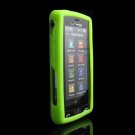 Soft Rubber Silicone Skin Cover Case for LG Versa VX 9600 - Lime Green