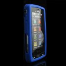 Soft Rubber Silicone Skin Cover Case for LG Versa VX 9600 - Solid Blue
