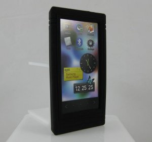 Soft Rubber Silicone Skin Cover Case for Samsung P3 - Black