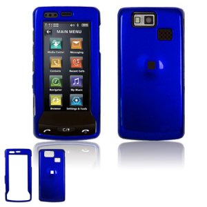 Hard Plastic Shield Cover Case for LG Versa VX9600 (Verizon) - Blue