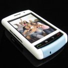 PREMIUM Hard Plastic Shield Cover Case for BlackBerry Storm 9500/9530 - White / Baby Blue