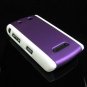 PREMIUM Hard Plastic Shield Cover Case for BlackBerry Storm 9500/9530 - White / Purple