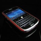 Back Cover Rubber Coating Hard Faceplate for BlackBerry Bold 9000 - Red