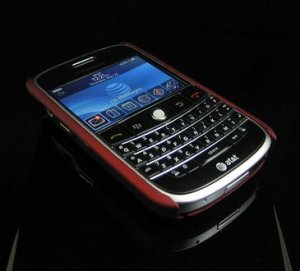 Back Cover Rubber Coating Hard Faceplate for BlackBerry Bold 9000 - Red