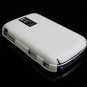 Back Cover Rubber Coating Hard Faceplate for BlackBerry Bold 9000 - White