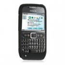 Soft Rubber Silicone Skin Cover Case for Nokia E71 - Black