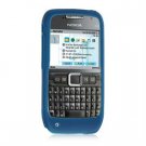 Soft Rubber Silicone Skin Cover Case for Nokia E71 - Blue