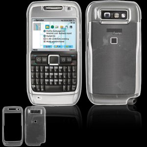 Hard Plastic Cover Case for Nokia E71 - Clear