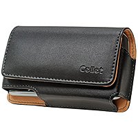Horizontal Noble Case with Removable Spring Belt Clip For Blackberry Storm 9530 - Black