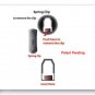 Horizontal Noble Case with Removable Spring Belt Clip For Blackberry Storm 9530 - Black