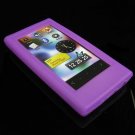 Soft Rubber Silicone Skin Cover Case for Samsung P3 - Purple