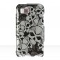 Hard Plastic Design Cover Case for Samsung Eternity A867 - Black Skull