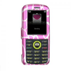 Hard Plastic Design Cover Case for Samsung Gravity T459 - Hot Pink Giraffe