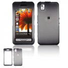 Hard Plastic Design Cover Case for Samsung Finesse R810 (MetroPCS) - Ice Black
