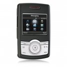 Hard Plastic Rubber Feel Cover Case for Samsung Propel A767 - Black
