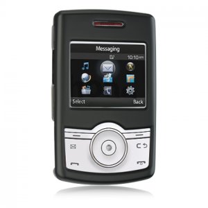 Hard Plastic Rubber Feel Cover Case for Samsung Propel A767 - Black