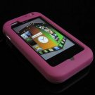 Soft Rubber Silicone Skin Cover Case for LG Arena KM900 - Burgundy