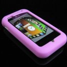 Soft Rubber Silicone Skin Cover Case for LG Arena KM900 - Pink