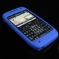 Premium Grip Soft Rubber Silicone Skin Cover Case for Nokia E71 - Blue