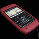 Premium Grip Soft Rubber Silicone Skin Cover Case for Nokia E71 - Burgundy