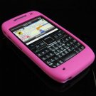 Premium Grip Soft Rubber Silicone Skin Cover Case for Nokia E71 - Hot Pink