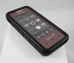 GeoDesign Soft Rubber Silicone Cover Case for Samsung Instinct M800 - Black Starry Night