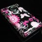 Hard Plastic Design Cover Case for Samsung Memoir T929 - Full View Pink Butterfly