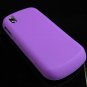 Soft Rubber Silicone Skin Cover Case for Samsung Instinct S30 - Purple