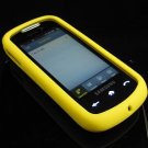 Soft Rubber Silicone Skin Cover Case for Samsung Instinct S30 - Yellow