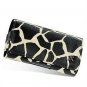 Horizontal Leather Safari Pouch Case Cover for LG Dare VX9700 - Black / White Giraffe #1