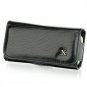 Horizontal Leather Safari Pouch Case Cover for LG Dare VX9700 - Black Zebra #1