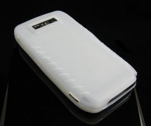 Soft Ribbed Silicone Skin Cover Case for Nokia E71 / E71x (AT&T) - Clear