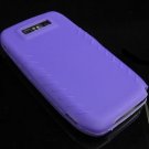 Soft Ribbed Silicone Skin Cover Case for Nokia E71 / E71x (AT&T) - Purple
