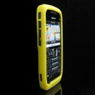 Soft Rubber Silicone Skin Cover Case for Nokia E71 - Yellow